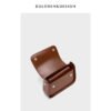 New Arrival Women’s Genuine Leather Saddle Shoulder Bag – Minimalist Style for the Modern Commute