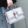 2025 New Arrival Women’s Genuine Leather Quilted Crossbody Bag – Street-Style Elegance for Summer