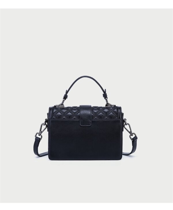 2025 New Arrival Women’s Genuine Leather Quilted Crossbody Bag – Street-Style Elegance for Summer