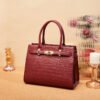 9.2300159 2025 New Arrival Women’s Genuine Leather Top-Handle Handbag – Elegant & Functional for Everyday Sophistication