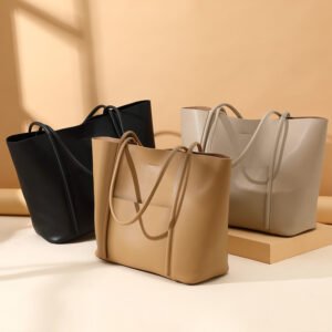 New Arrival Women’s Genuine Leather Tote Bag – Elegant, Spacious & Effortlessly Stylish for Work and Commute