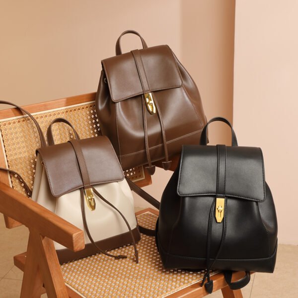 2025 New Women’s Genuine Leather Fashion Backpack – Stylish, Spacious & Built for Everyday Adventures