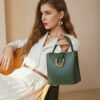 2025 New Women’s Genuine Leather Bucket Bag – Spacious, Chic & Perfectly Designed for Spring/Summer Life