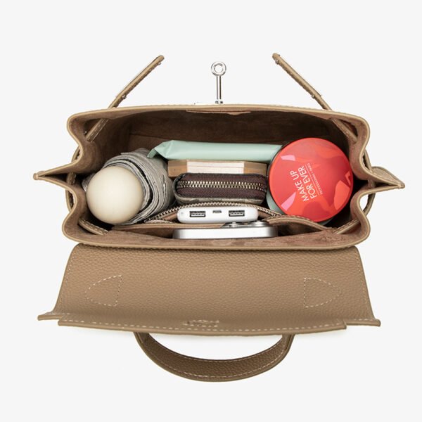 1 (11) Genuine Leather Backpack Handbag | Kelly-Inspired Multiway Bag