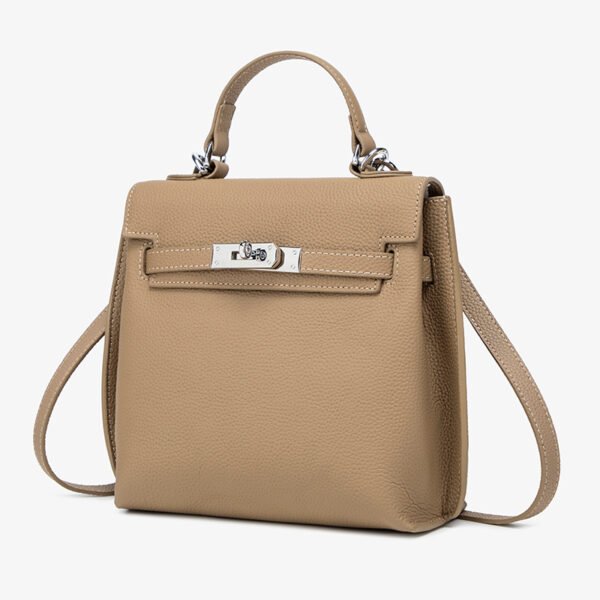 1 (8) Genuine Leather Backpack Handbag | Kelly-Inspired Multiway Bag