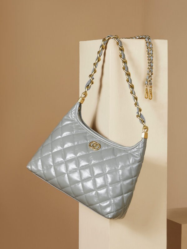 11 Versatile Quilted Chain Shoulder Bag – Genuine Leather Crossbody Handbag