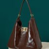 19 Premium Classic Leather Shoulder Bag – Large Capacity Cowhide Tote