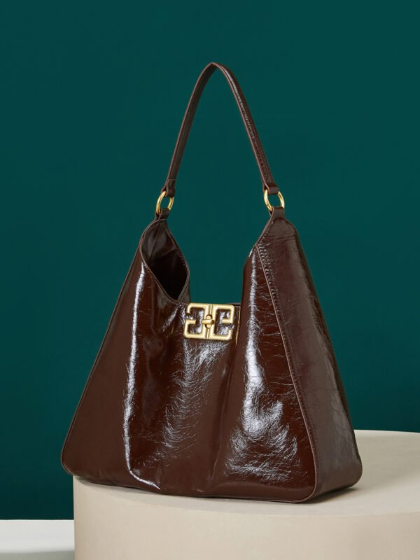 19 Premium Classic Leather Shoulder Bag – Large Capacity Cowhide Tote