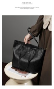 Woven Leather Tote