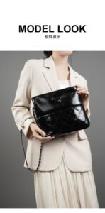 triangle logo shoulder bag