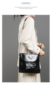 stylish cowhide handbag