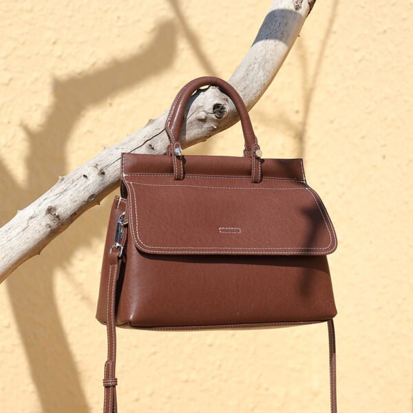 Genuine Leather Vintage Tote Bag — Large Capacity Shoulder & Handbag