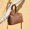 Genuine Leather Boston Bag — Vintage Large Capacity Handbag