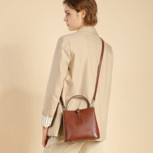 genuine leather tote