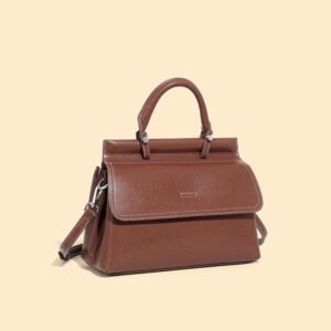 Genuine Leather Vintage Tote Bag — Large Capacity Shoulder & Handbag