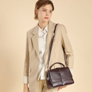 leather shoulder tote