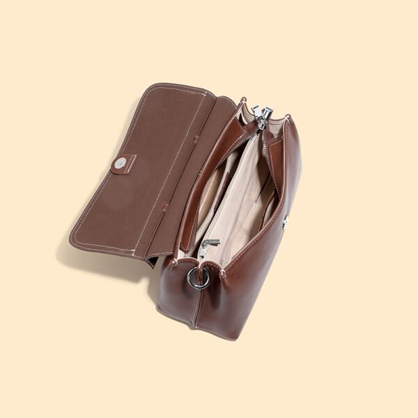 Genuine Leather Vintage Tote Bag — Large Capacity Shoulder & Handbag