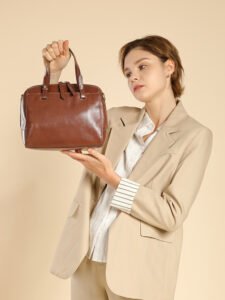 premium cowhide handbag