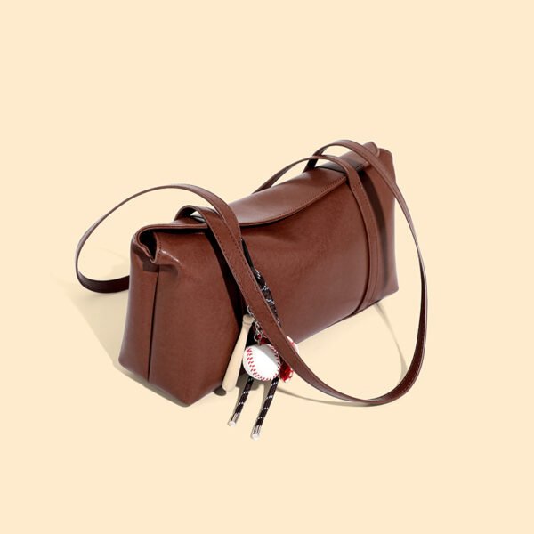 Genuine Leather Minimalist Commuter Tote Bag — Large Capacity