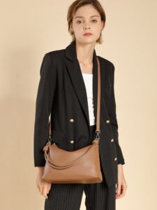 full-grain leather tote bag