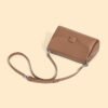 4P3A2194 Genuine Leather Designer Shoulder Bag — Minimalist Square Crossbody