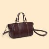 Genuine Leather Tote Bag — Classic Autumn Winter Handbag