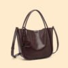 Full-Grain Leather Tote Bag — Chic Fall/Winter Shoulder Style