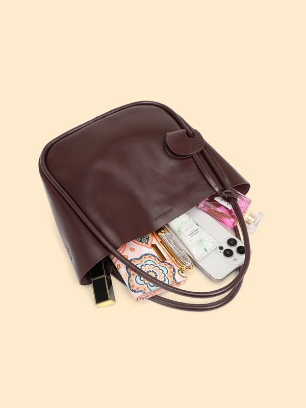 Full-Grain Leather Tote Bag — Chic Fall/Winter Shoulder Style