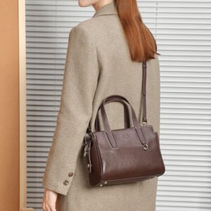 retro leather handbag