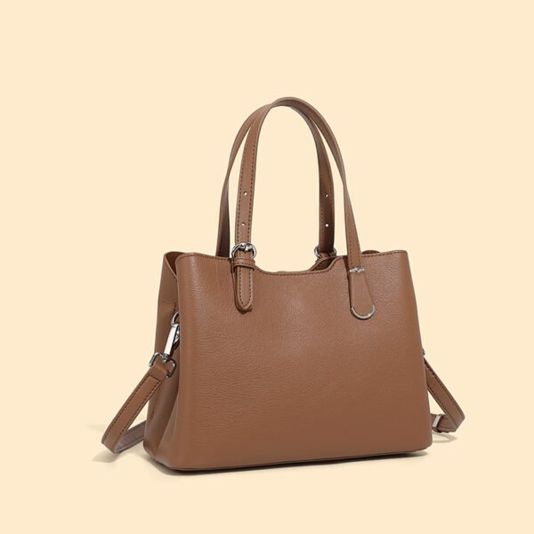 Genuine Leather Tote Bag — Large Capacity Commuter Style