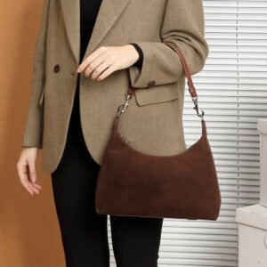 suede leather tote