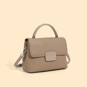 4P3A3688 Cowhide Leather Classic Vintage Shell Bag — Casual Crossbody