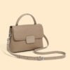 Cowhide Leather Classic Vintage Shell Bag — Casual Crossbody
