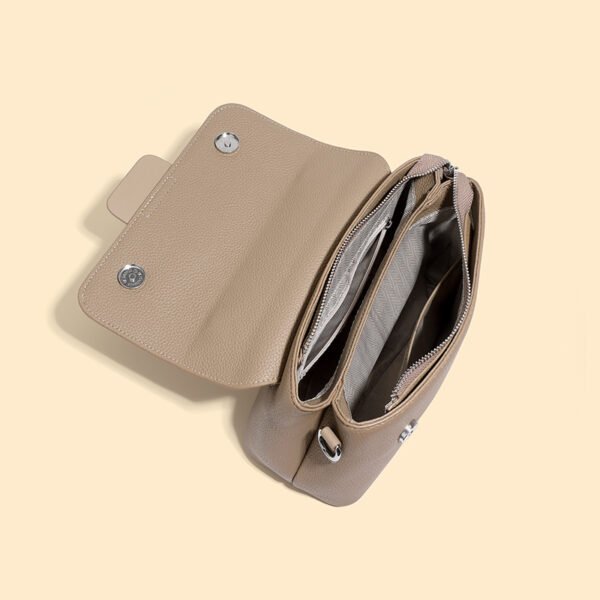 Cowhide Leather Classic Vintage Shell Bag — Casual Crossbody