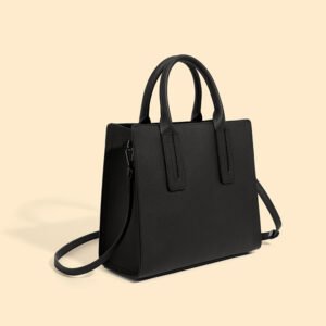 4P3A3717 Genuine Leather Tote Bag — Minimalist Large-Capacity Handbag