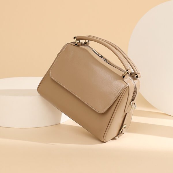 Genuine Leather Large Capacity Tote Bag — Vintage Everyday Style