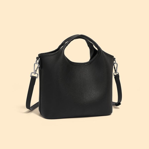 Vintage Leather Shoulder Bag — Elegant Crossbody Handbag