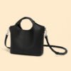 Vintage Leather Shoulder Bag — Elegant Crossbody Handbag