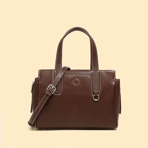 4P3A8638 Vintage Leather Tote Bag — Fall/Winter Shoulder & Crossbody
