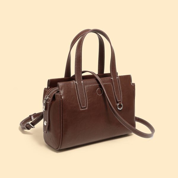 4P3A8645 Vintage Leather Tote Bag — Fall/Winter Shoulder & Crossbody