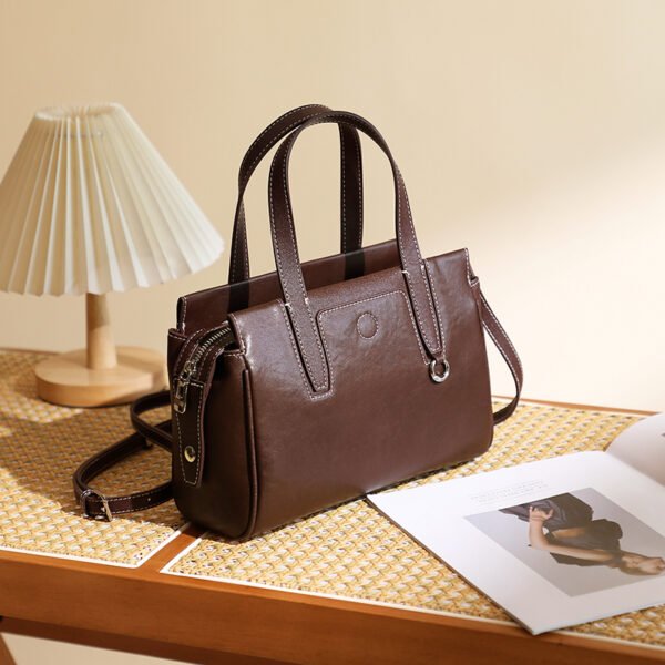 4P3A8688 Vintage Leather Tote Bag — Fall/Winter Shoulder & Crossbody