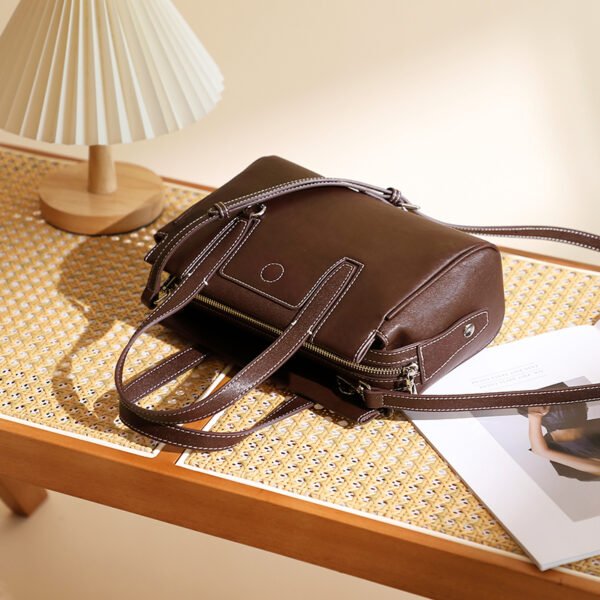 4P3A8689 Vintage Leather Tote Bag — Fall/Winter Shoulder & Crossbody