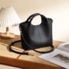 Vintage Leather Shoulder Bag — Elegant Crossbody Handbag