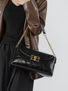 Oil Wax Leather Shoulder Bag