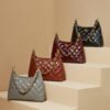 5 Versatile Quilted Chain Shoulder Bag – Genuine Leather Crossbody Handbag