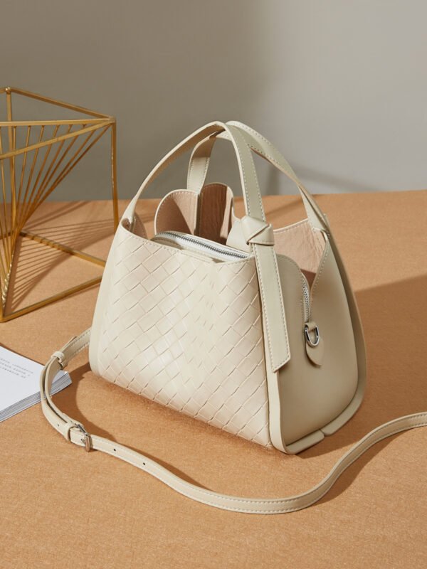 Leather Bucket Bag | Genuine Cowhide Shoulder Crossbody Bag