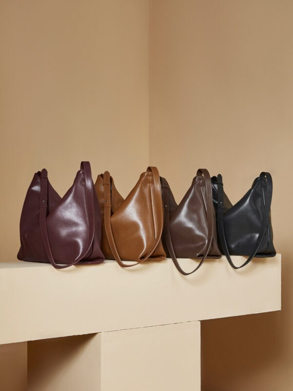 Genuine Leather Large Capacity Commuter Shoulder & Crossbody Bag