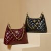 6 Versatile Quilted Chain Shoulder Bag – Genuine Leather Crossbody Handbag