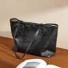 Genuine Leather Commuter Tote Bag — Large Shoulder Hobo