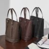 800X800主图_0000_无题会话13777 Genuine Leather Bucket Tote — Vintage Commuter Shoulder Bag